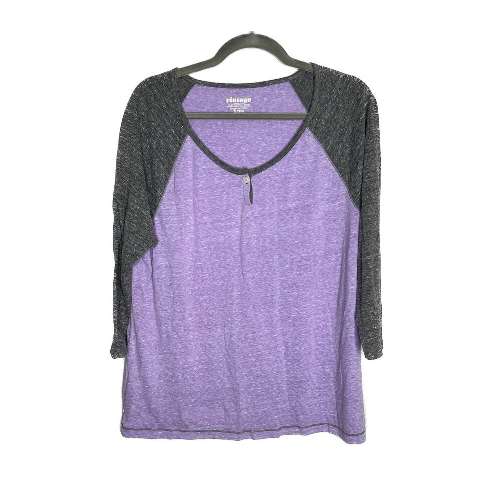 Vintage Light Purple Baseball T-Shirt XL